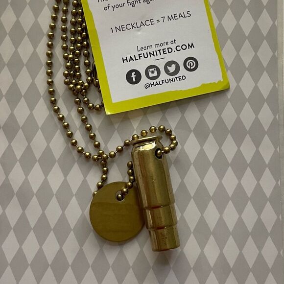 Half United Artisan Made Fighting Hunger Bullet Necklace - Picture 12 of 14
